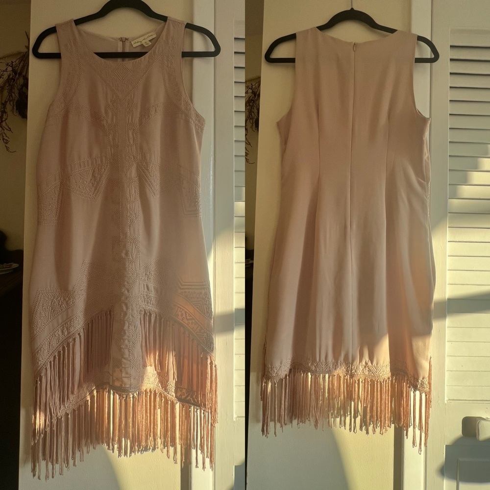 Anthropologie Cream High Low Sundress for Weddings